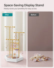 Jewellery Stand – Metal – Multi-Color – 4 Independent Zones with Bottom Tray