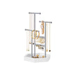 Jewellery Stand – Metal – Dove Grey and Cloud White – 3 Tiers with 1 Tray and 4 Independent Zones