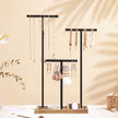 Jewellery Display Stand – Metal – Rustic Brown and Ink Black – Adjustable Height with T-Bars