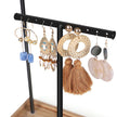 Jewellery Display Stand – Metal – Rustic Brown and Ink Black – Adjustable Height with T-Bars