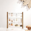 Wall-Mounted Jewellery Display Stand – Metal – Rustic Brown and White – Adjustable Angle