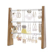 Wall-Mounted Jewellery Display Stand – Metal – Rustic Brown and White – Adjustable Angle