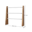 Wall-Mounted Jewellery Display Stand – Metal – Rustic Brown and White – Adjustable Angle