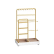 Jewellery Display Stand – Metal Frame and Velvet Tray – Gold – Earring, Bracelet, and Necklace Holder