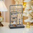 Jewelry Organizer – Metal – Clear – Multi-Functional Display Stand with Velvet Tray
