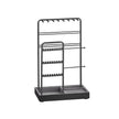 Jewellery Display Stand – Metal Frame – Velvet Tray – Multi-Functional Organiser for Earrings, Bracelets, and Necklaces