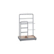 Jewellery Display Stand – Metal Frame – Dove Grey – Velvet Tray, Earring and Bracelet Holder