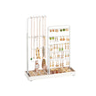 Jewellery Organiser – Metal Frame and Velvet – Matte White – Adjustable Height Necklace Holder