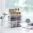 Stackable Makeup Organiser – Clear Acrylic – Large – 6 Drawer Design