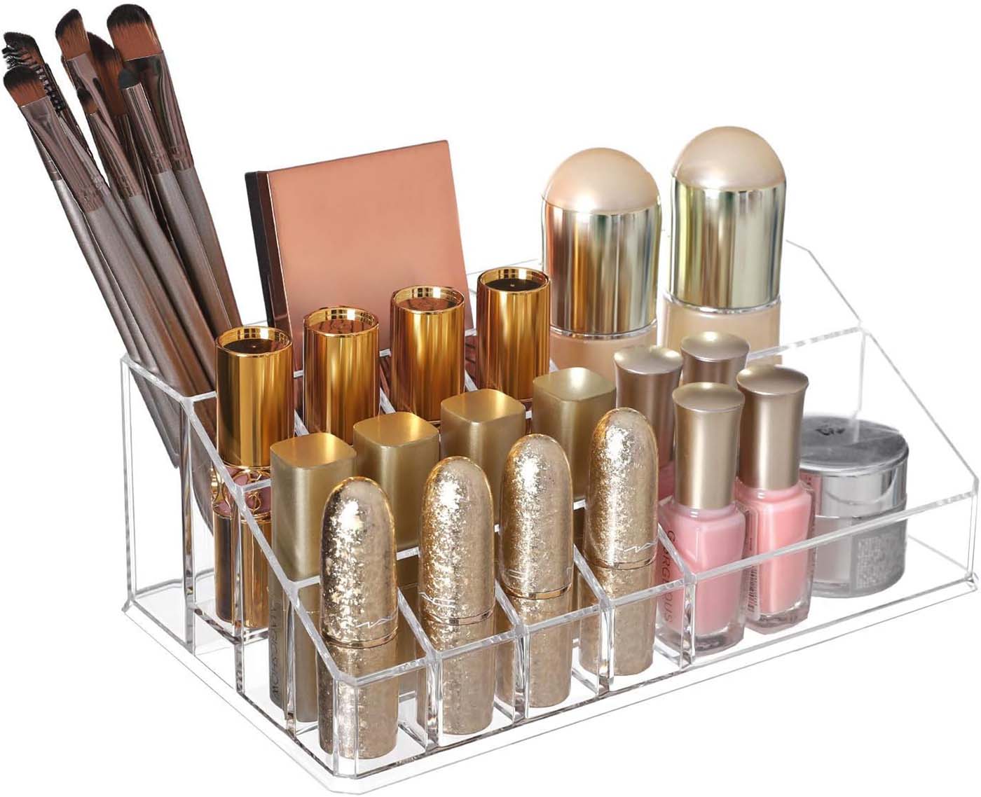 Stackable Makeup Organiser – Clear Acrylic – Large – 6 Drawer Design