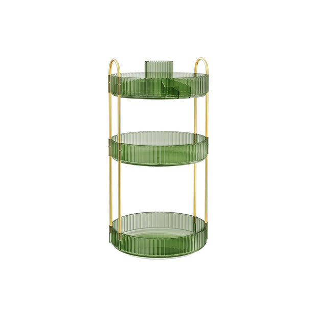 3-Tier Rotating Makeup Organiser – Plastic – Pale Green – Customisable Design