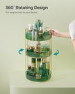 3-Tier Rotating Makeup Organiser – Plastic – Pale Green – Customisable Design