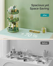 3-Tier Rotating Makeup Organiser – Plastic – Pale Green – Customisable Design