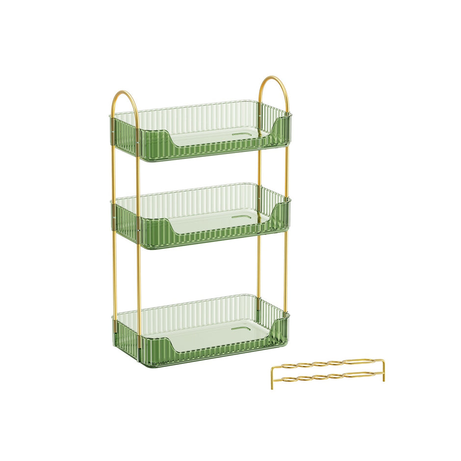 3-Tier Rectangular Makeup Organiser – Acrylic – Transparent – Customisable