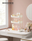 3-Tier Rectangular Makeup Organiser – Acrylic – Cloud White – Customisable Skincare and Jewellery Holder