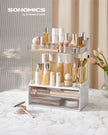 4-Layer Makeup Organiser – Plastic – Cloud White – Anti-Slip Design