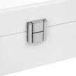 Wooden Watch Box – Elegant Finish – White – 5 Slots with Glass Lid and Velvet Lining