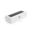 Wooden Watch Box – Elegant Finish – White – 5 Slots with Glass Lid and Velvet Lining