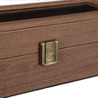 Watch Box – Velvet – Black – 6 Slots with Glass Lid and Lock