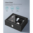 Watch Box – Glass – Clear – 10 Slots with Lockable Lid