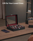 Watch Box – Glass – Clear – 10 Slots with Lockable Lid