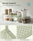 Set of 2 Metal Stackable and Expandable Spice Racks – Laurel Green – Kitchen Storage Solution