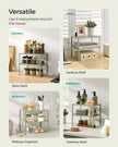 Set of 2 Metal Stackable and Expandable Spice Racks – Laurel Green – Kitchen Storage Solution
