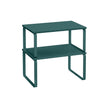 Set of 2 Spice Racks – Metal and Engineered Wood – Ivy Green – Expandable and Stackable Kitchen Organisers