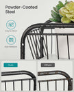 2-Tier Under Sink Storage Organiser – Metal – Classic Black – Sliding Basket Drawers