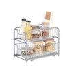 2-Tier Under Sink Storage Organiser – Metal – Classic Black – Sliding Basket Drawers