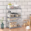 2-Tier Under Sink Storage Organiser – Metal – Classic Black – Sliding Basket Drawers