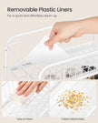 Under Sink Storage Organiser – Matte White – 2-Tier Design with Sliding Basket Drawers