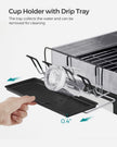 Dish Drying Rack – Stainless Steel – Fingerprint-Resistant – Includes Rotatable Spout and Drainboard