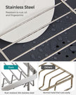 2-Tier Dish Rack – Metal – Adjustable – Rotatable and Extendable Drain Spout