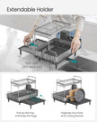 Dish Drainer Rack – Stainless Steel – Silver and Grey – Expandable with Rotatable Spout