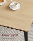 Dining Table Set – Steel – Rustic Brown and Black – Industrial Design with 2 Benches