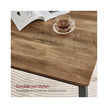 Dining Table Set – Steel – Rustic Brown and Black – Includes 2 Benches