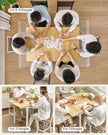 Folding Dining Table – Natural Oak and Cloud White – Extendable for 2-4 People