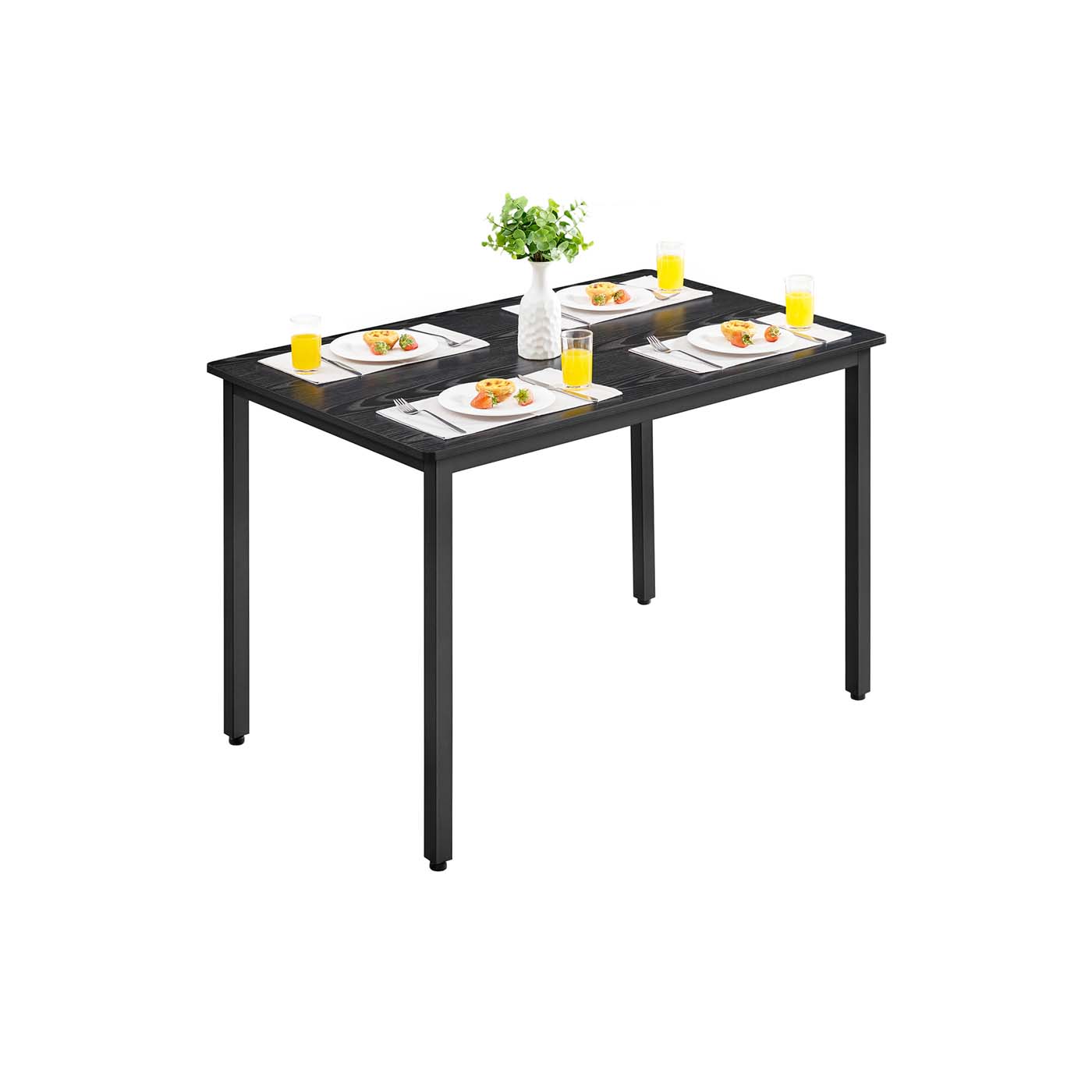 Round Dining Table – Wood – Ebony Black and Ink Black – 80 x 75 cm – Seats 4 People