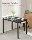 Round Dining Table – Wood – Ebony Black and Ink Black – 80 x 75 cm – Seats 4 People