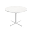 Round Dining Table – Wood – Snow White – Water-Resistant, 80 cm Diameter