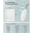 Bin Liners – Plastic – White – Drawstring, 15-20L Capacity, 40 Pieces
