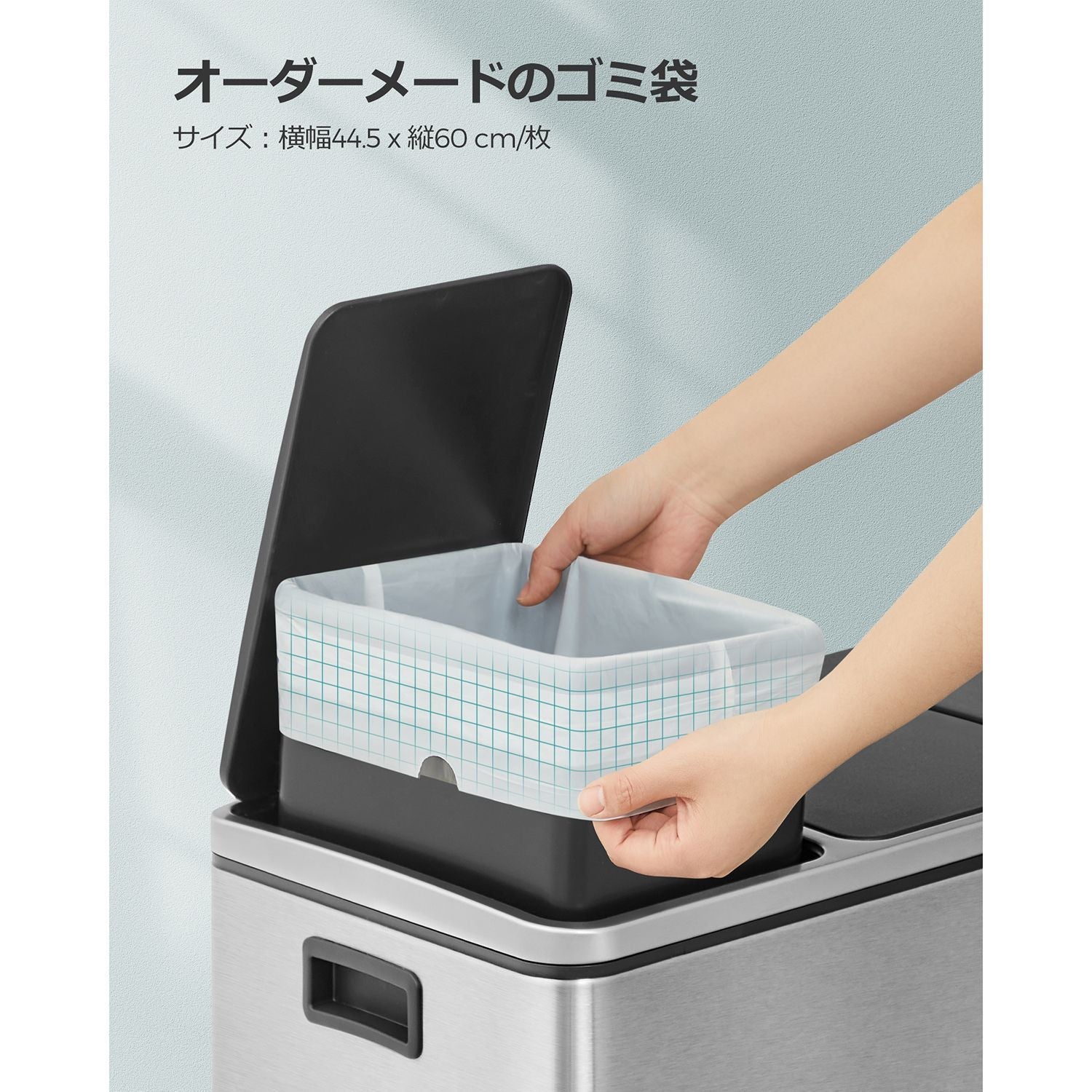 Bin Liners – Plastic – White – Drawstring – 80 Pieces for 15-20L Kitchen Bins