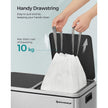 Bin Liners – Plastic – White – Drawstring for 25L Kitchen Bins, 80 Pieces