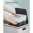Bin Liners – Plastic – White – Drawstring for 25L Kitchen Bins, 80 Pieces