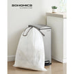 Kitchen Bin Liners – Plastic – White – Drawstring – 45-55L, 40 Pieces