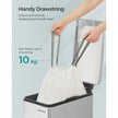 Kitchen Bin Liners – Plastic – White – Drawstring – 45-55L, 40 Pieces
