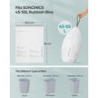 Bin Liners – Plastic – White – 80 Pieces for 45-55L Kitchen Bins