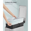 Bin Liners – Plastic – White – 80 Pieces for 45-55L Kitchen Bins