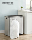 30L Drawstring Bin Liners – Robust Plastic – White – Custom-Fit, 45 Pieces Per Roll